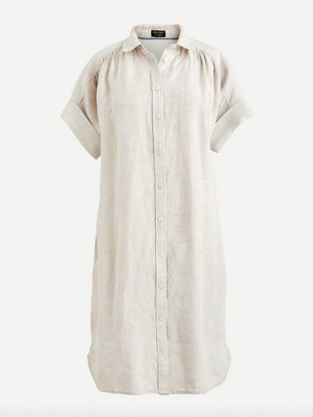 J.Crew Relaxed-Fit Short-Sleeve Baird McNutt Irish Linen Shirtdress